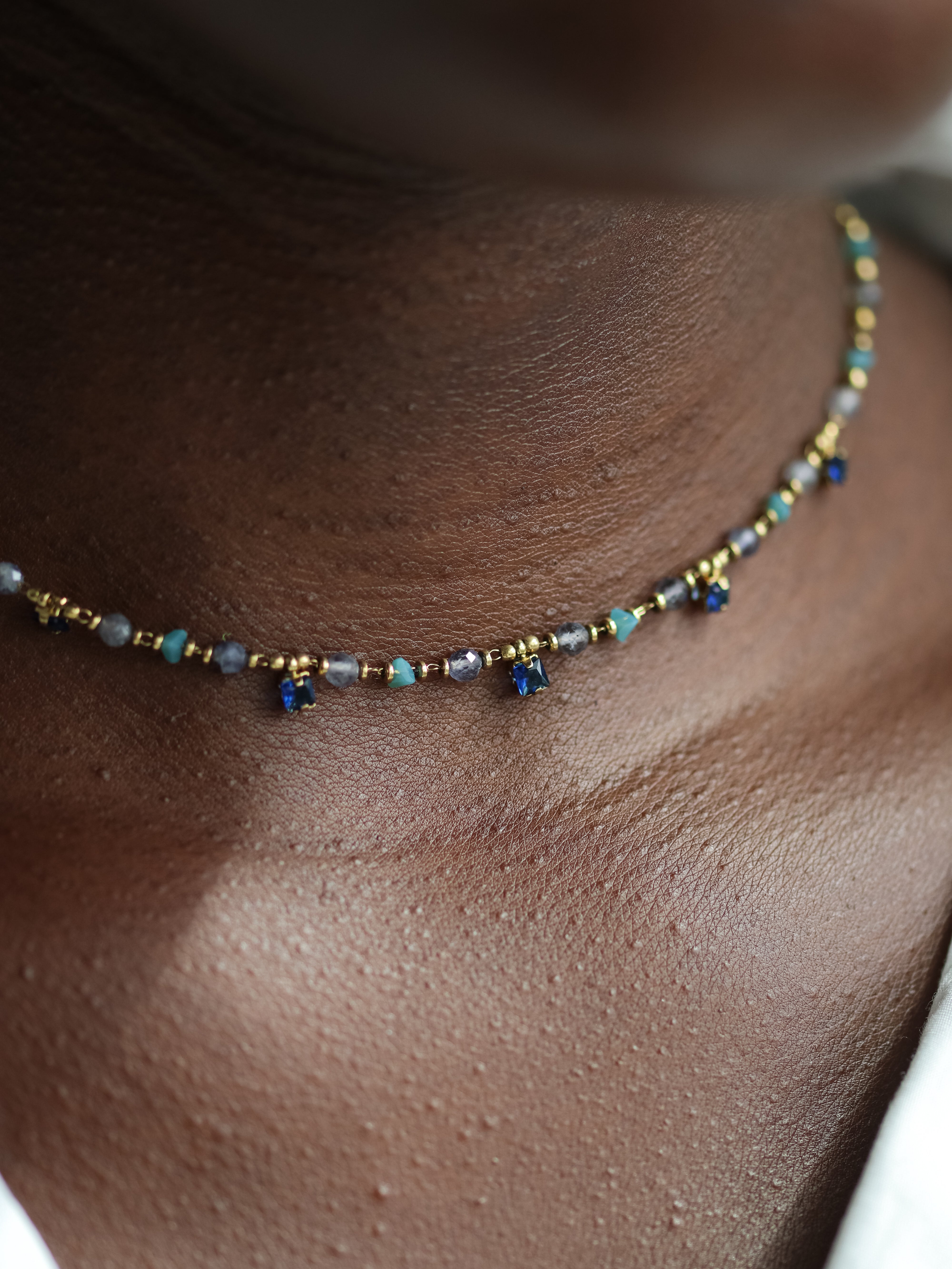 Talaia Bijoux Colliers Collier Savannah Bleu (4) Bijoux