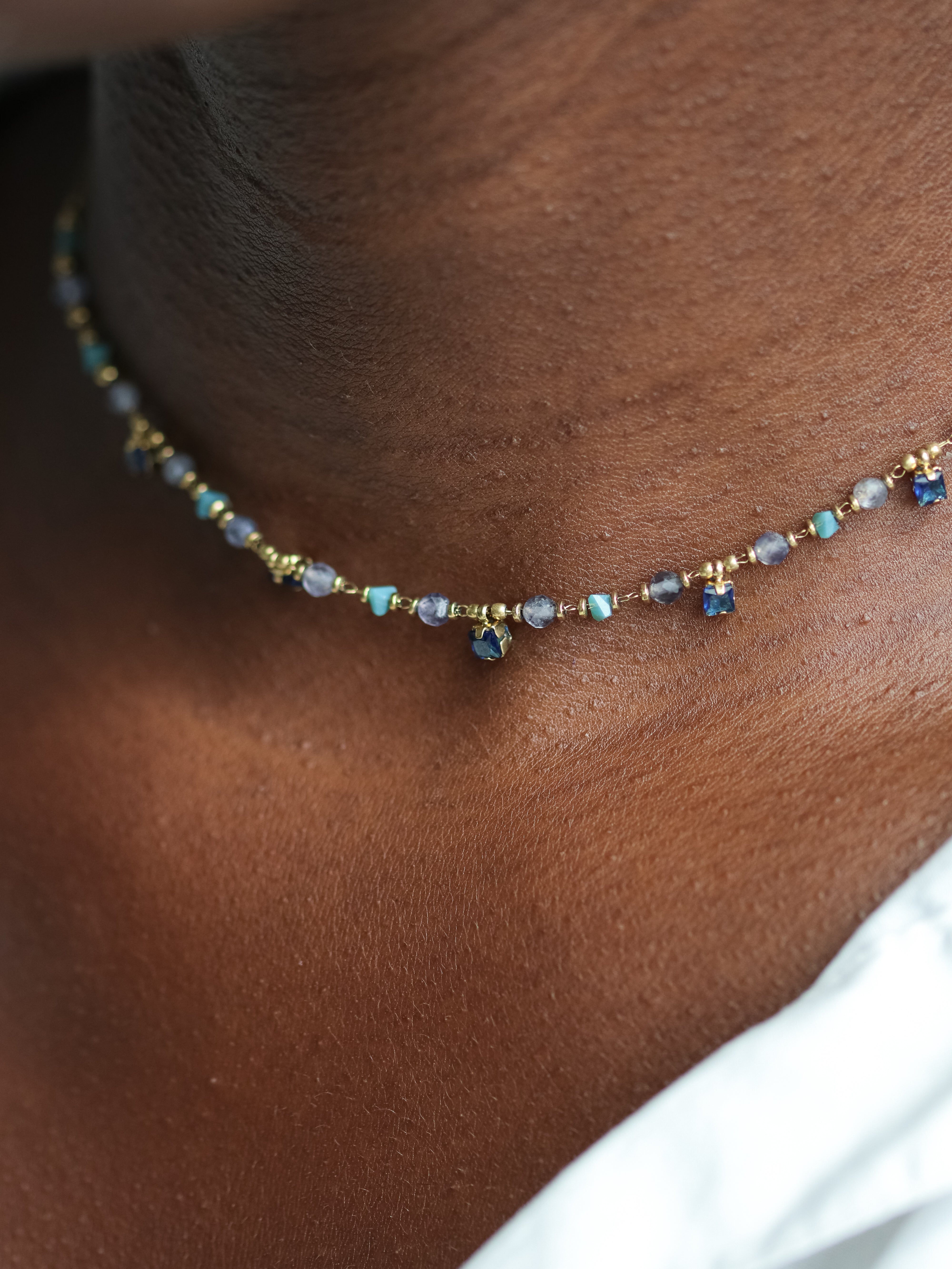 Talaia Bijoux Colliers Collier Savannah Bleu (4) Bijoux