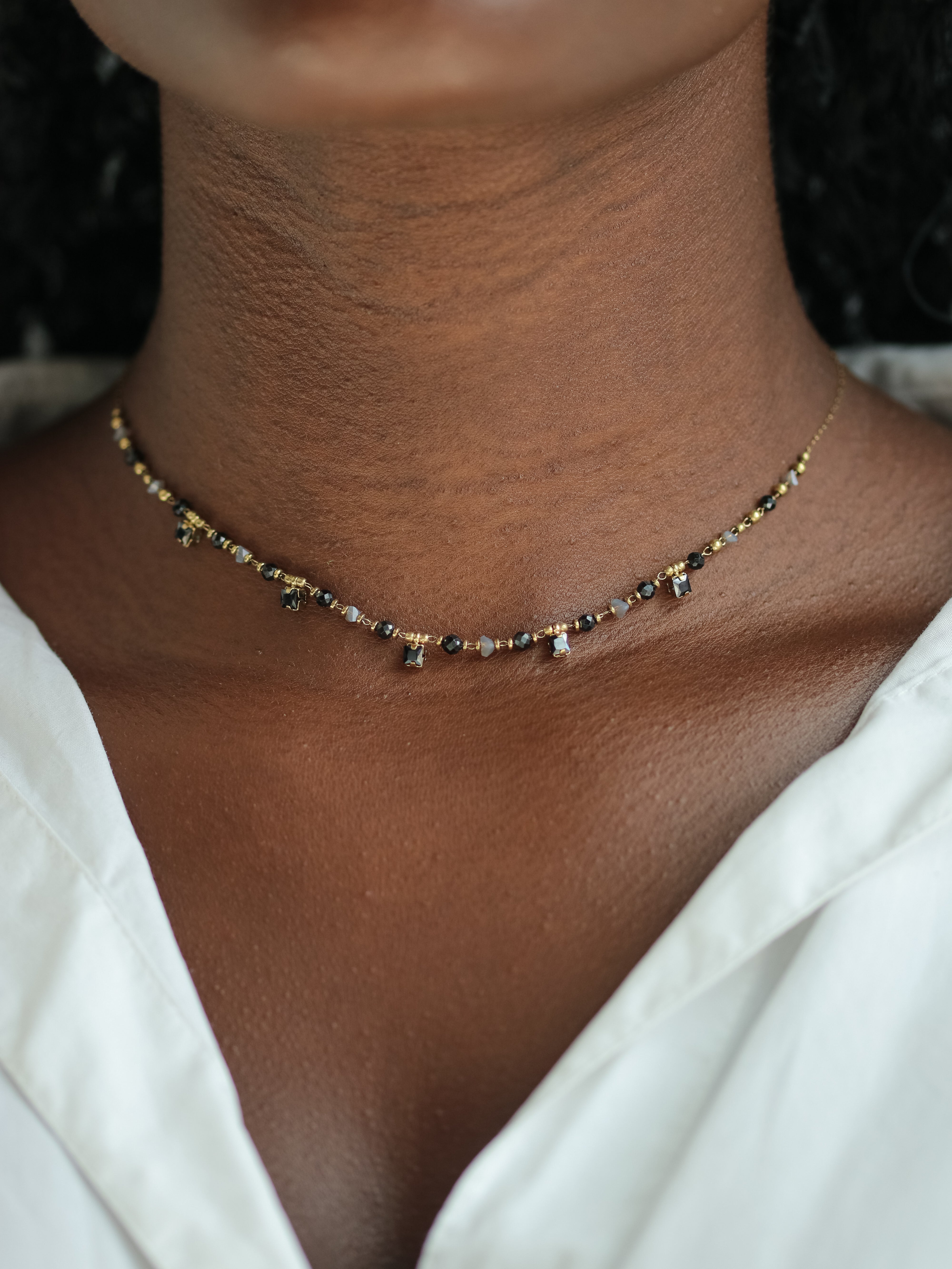 Talaia Bijoux Colliers Collier Savannah noir (5) Bijoux
