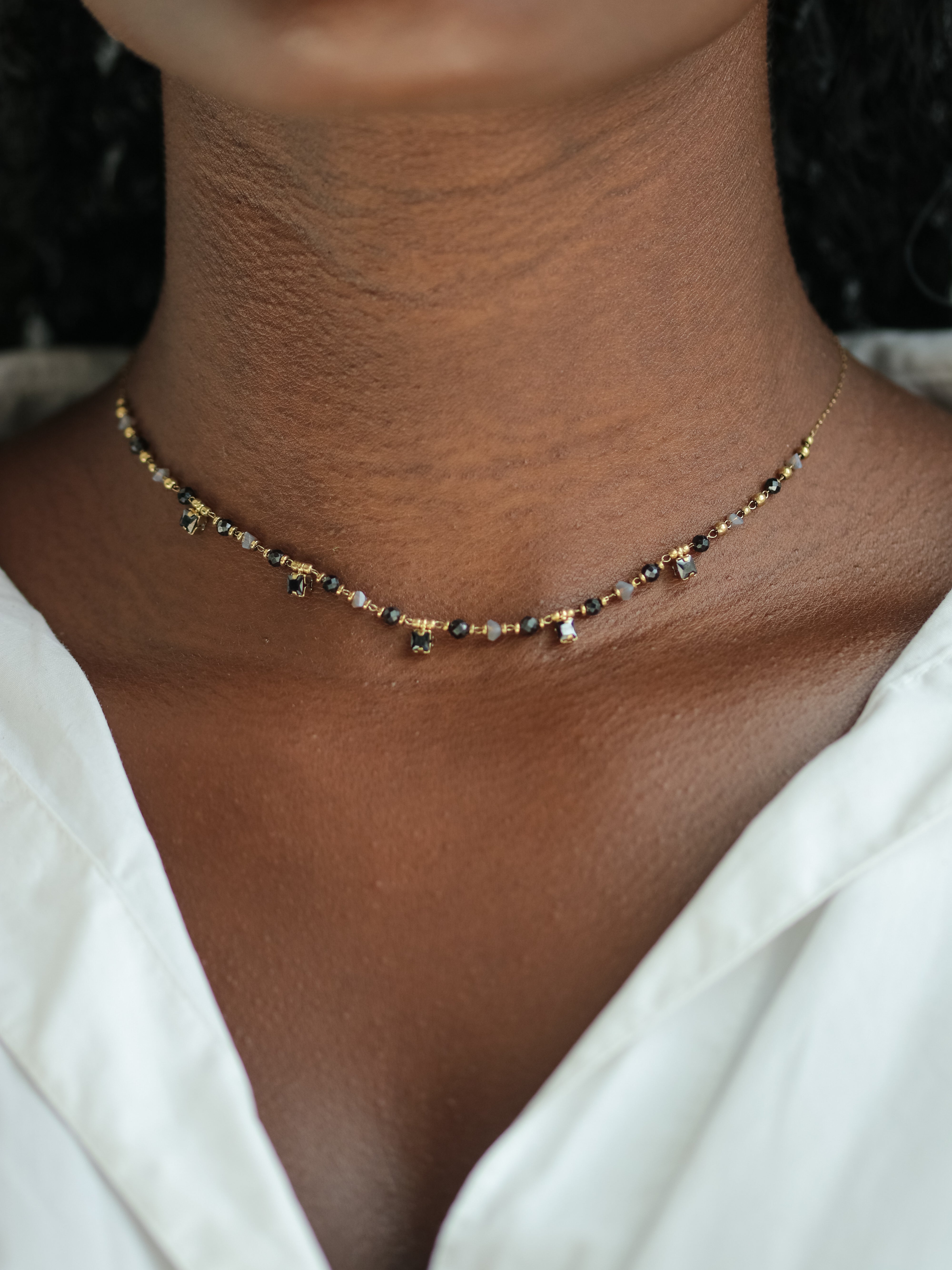 Talaia Bijoux Colliers Collier Savannah noir (5) Bijoux