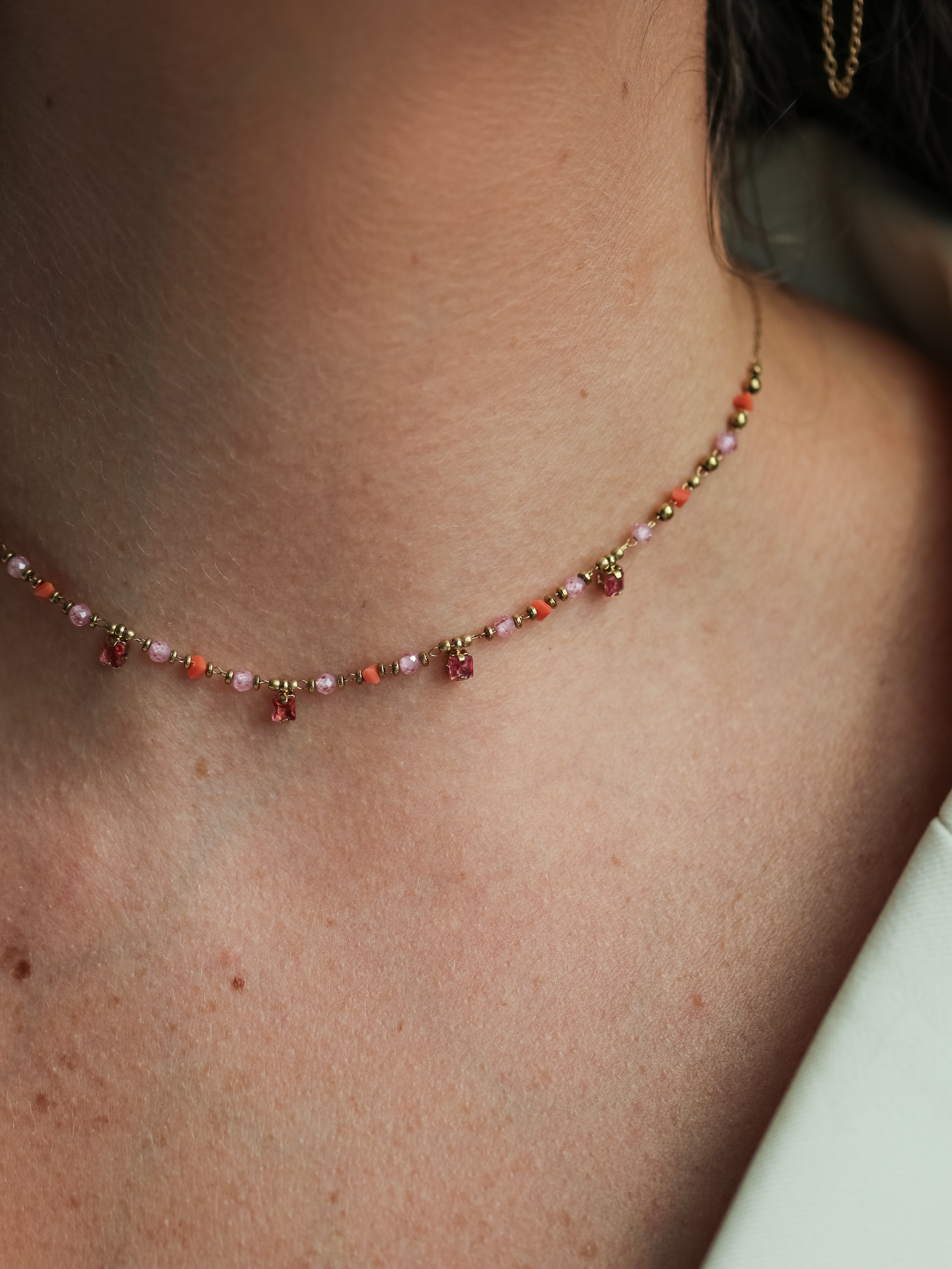 Talaia Bijoux Colliers Collier Savannah rose (6) Bijoux