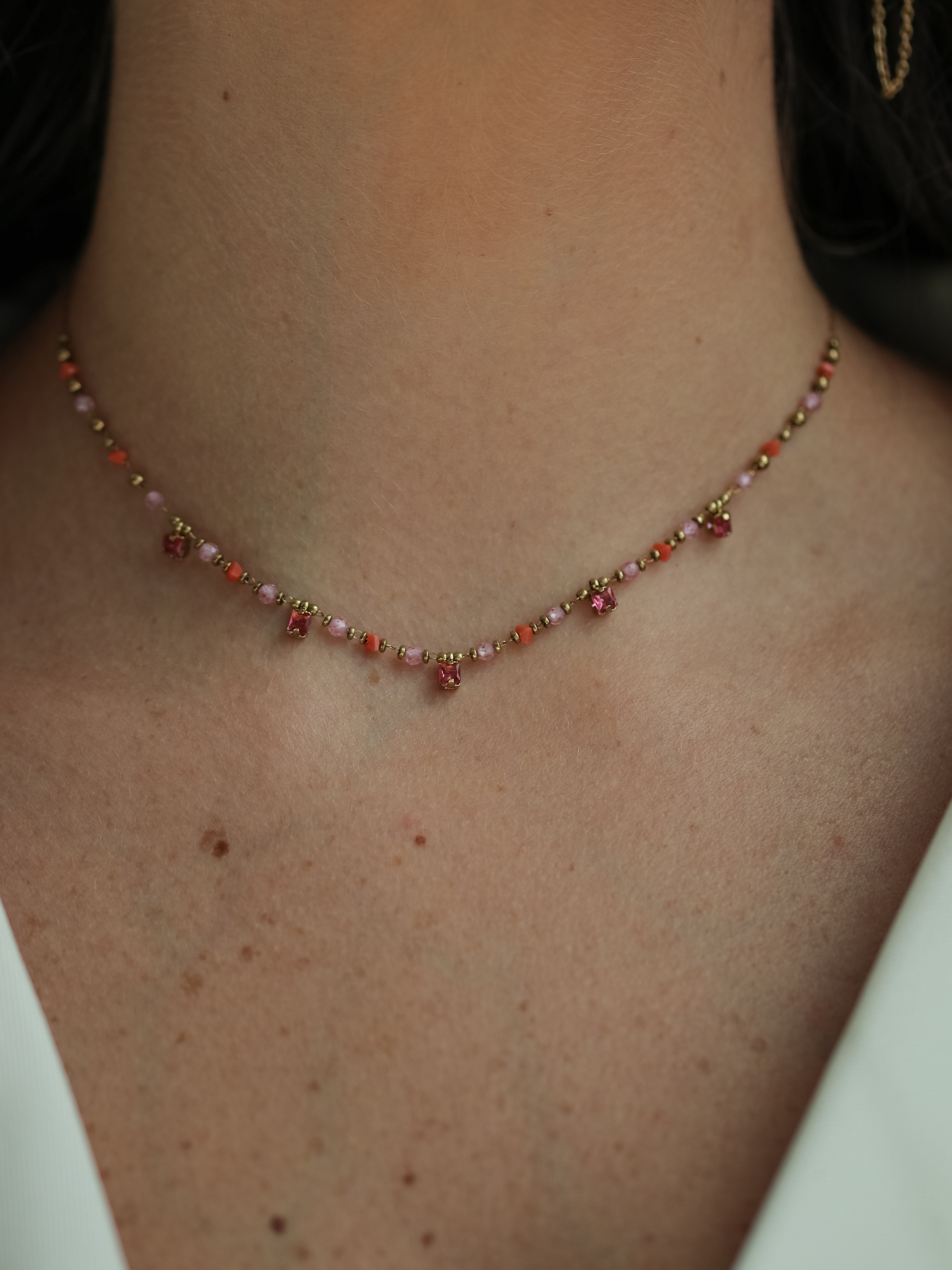 Talaia Bijoux Colliers Collier Savannah rose (6) Bijoux