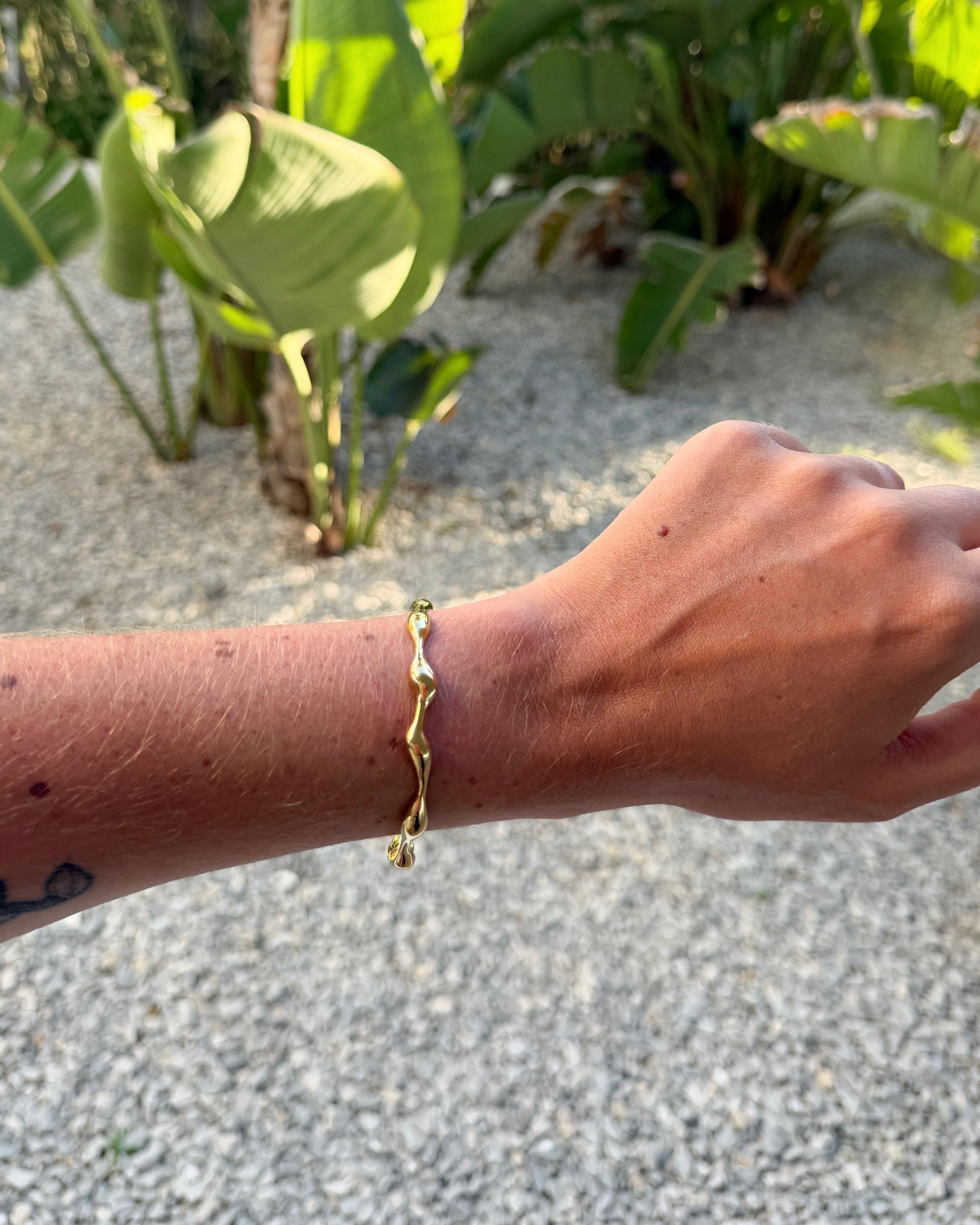 Talaia Bijoux Bracelets Dorée Jonc Julie Bijoux