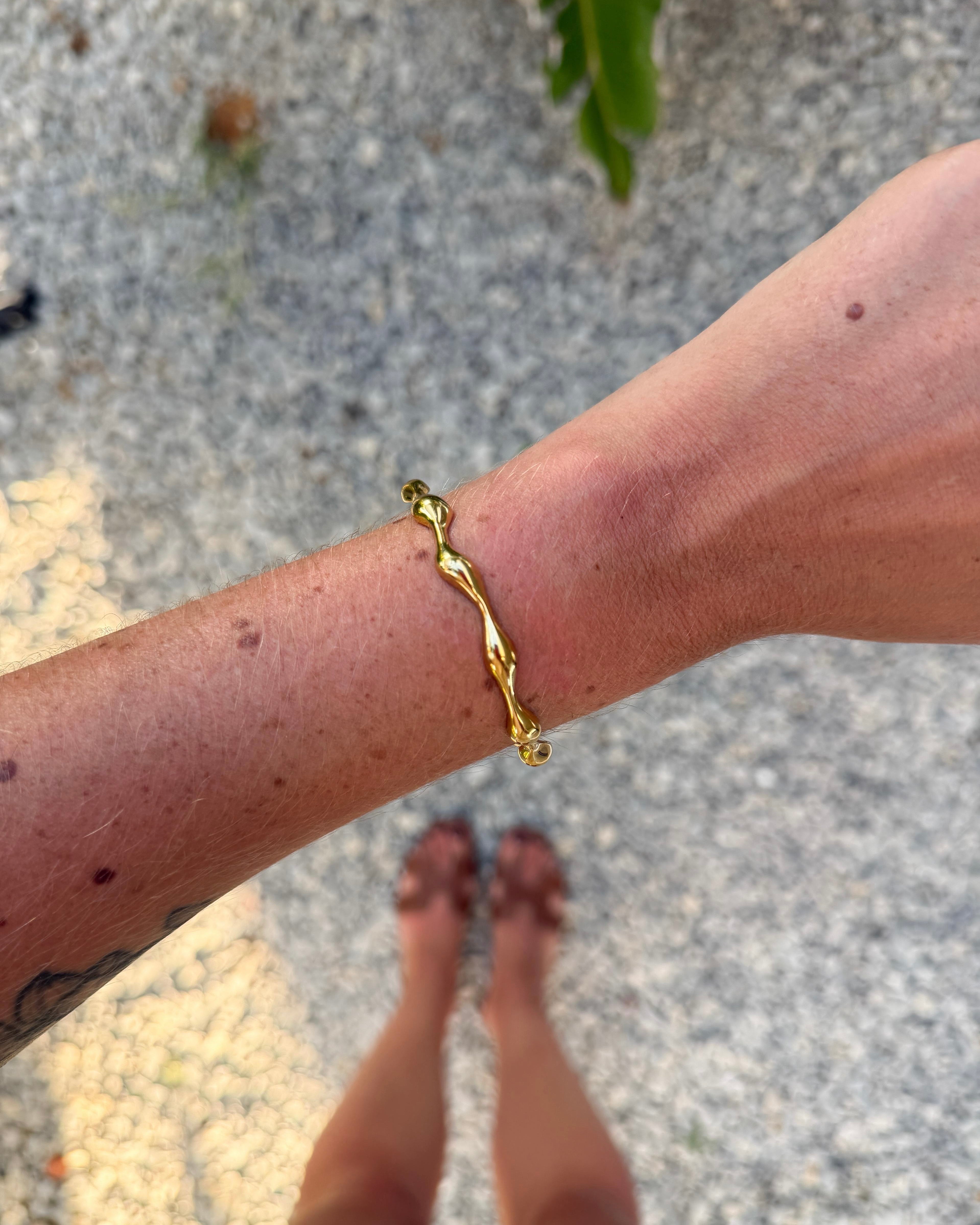 Talaia Bijoux Bracelets Dorée Jonc Julie Bijoux