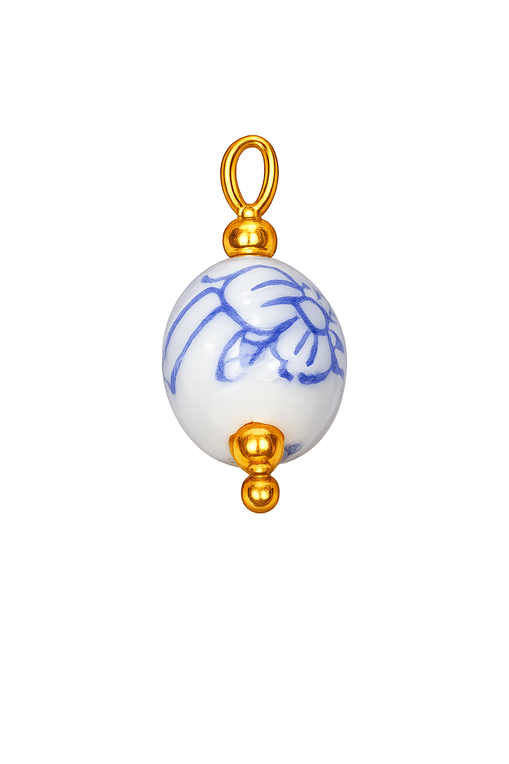 Talaia Bijoux Perle blanche/bleu 2S Bijoux