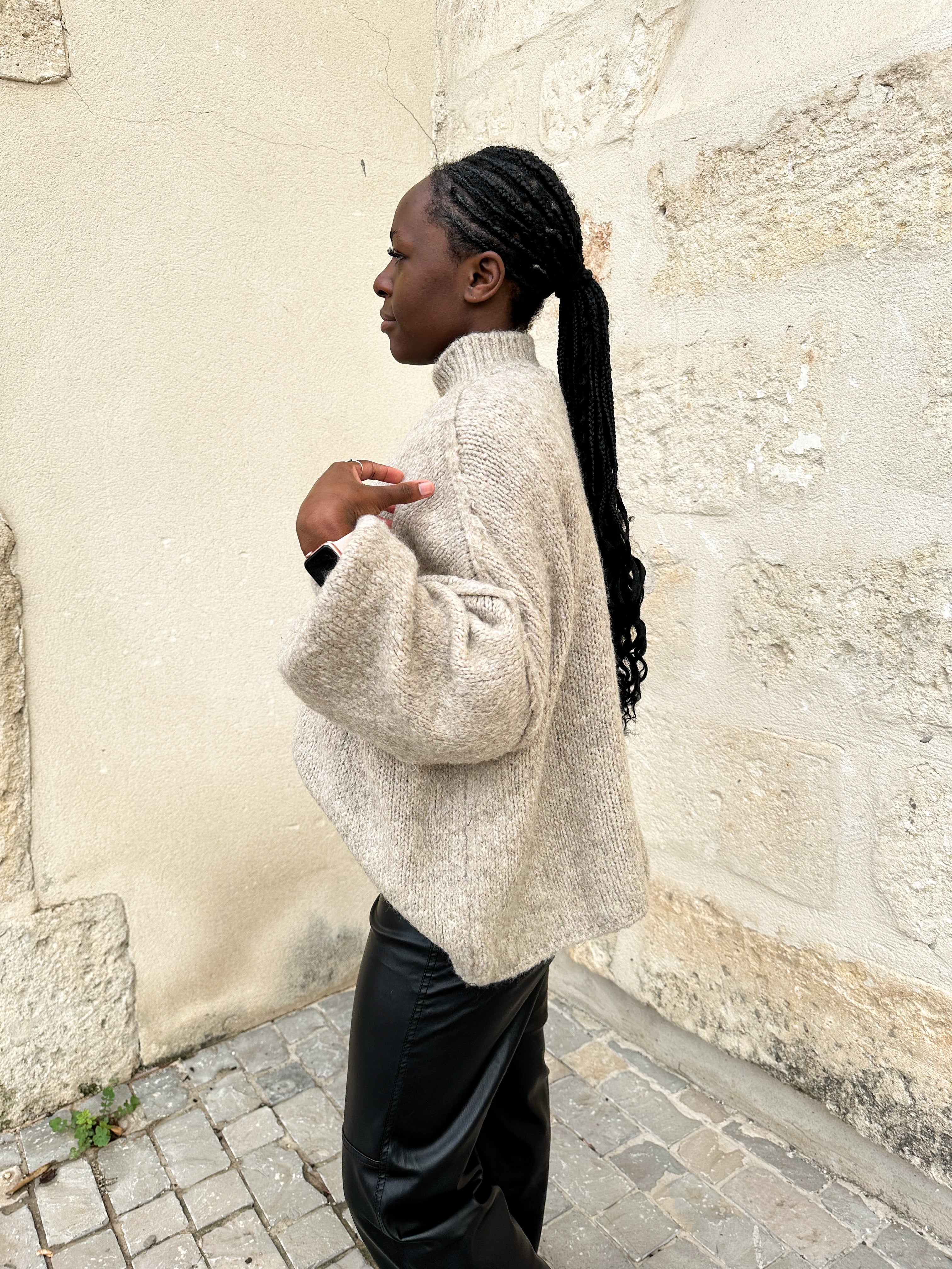 Talaia Bijoux Pull Lou taupe Bijoux
